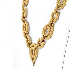 David Webb DAVID WEBB 18K YELLOW GOLD TWISTED OPEN LINK LONG NECKLACE - 2483940