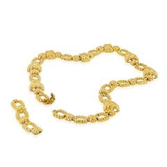 David Webb DAVID WEBB 1970S 18K YELLOW GOLD 28 INCHES ARTICULATED LINK NECKLACE - 1786222