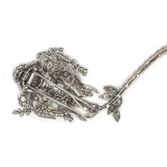 David Webb DAVID WEBB FLOWER PLATINUM DIAMOND BROOCH - 1755663