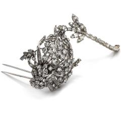 David Webb DAVID WEBB FLOWER PLATINUM DIAMOND BROOCH - 1755664