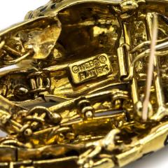 David Webb DAVID WEBB LEOPARD 18K YELLOW GOLD DIAMOND EMERALD PENDANT AND BROOCH - 1767515