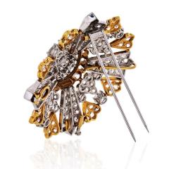 David Webb DAVID WEBB PLATINUM 18K WHITE GOLD 40 00 CARAT OLD CUT DIAMOND BROOCH - 1767237