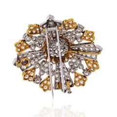 David Webb DAVID WEBB PLATINUM 18K WHITE GOLD 40 00 CARAT OLD CUT DIAMOND BROOCH - 1767238