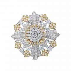 David Webb DAVID WEBB PLATINUM 18K WHITE GOLD 40 00 CARAT OLD CUT DIAMOND BROOCH - 1768581
