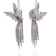 David Webb DAVID WEBB PLATINUM 18K WHITE GOLD DAY AND NIGHT 50 CARAT DIAMOND EARRINGS - 1796953