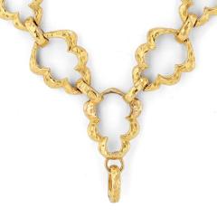 David Webb DAVID WEBB PLATINUM 18K YELLOW GOLD ARTICULATED 28 INCHES LINK CHAIN NECKLACE - 3387326