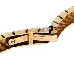 David Webb DAVID WEBB PLATINUM 18K YELLOW GOLD BANGLE BRACELET - 2326712