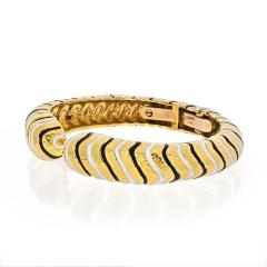 David Webb DAVID WEBB PLATINUM 18K YELLOW GOLD BANGLE BRACELET - 2326714