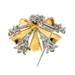 David Webb DAVID WEBB PLATINUM 18K YELLOW GOLD BROOCH - 3041220