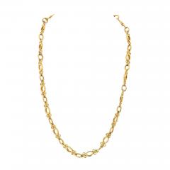 David Webb DAVID WEBB PLATINUM 18K YELLOW GOLD CIRCLE MOTIF 32 CHAIN NECKLACE - 3719225