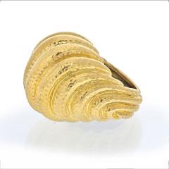 David Webb DAVID WEBB PLATINUM 18K YELLOW GOLD HAMMERED DOMED RIGID STYLE RING - 2431592