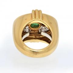 David Webb DAVID WEBB PLATINUM 18K YELLOW GOLD MULTI COLOR GEMSTONE AND DIAMOND RING - 2483959