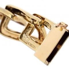 David Webb DAVID WEBB PLATINUM 18K YELLOW GOLD OPEN LINK COLLAR NECKLACE - 3263512