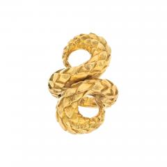 David Webb DAVID WEBB PLATINUM 18K YELLOW GOLD TWISTED SCALES RING - 3345024