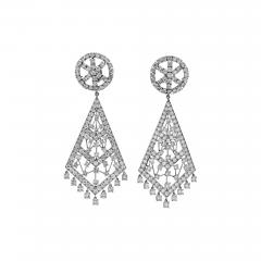 David Webb DAVID WEBB PLATINUM 36 CARATS DIAMOND CHANDELIER EARRINGS - 2769611