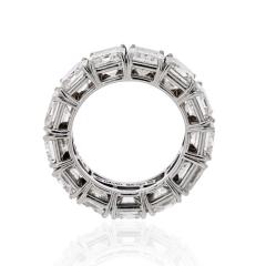 David Webb DAVID WEBB PLATINUM RADIANT CUT DIAMOND 12 92 CARAT ETERNITY BAND - 1786194