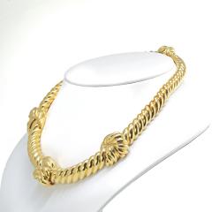 David Webb David Webb 18K Gold Classic Knot Necklace - 1684088