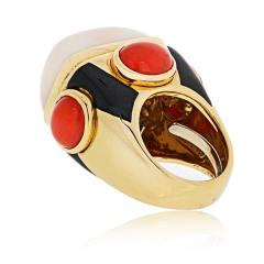 David Webb David Webb 18K Gold Coral Dome Ring - 1664940