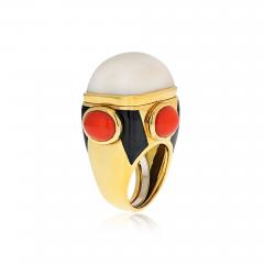 David Webb David Webb 18K Gold Coral Dome Ring - 1666050