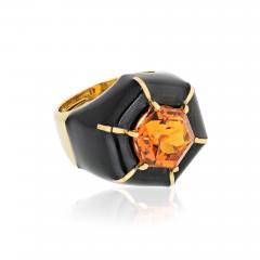 David Webb David Webb 18K Gold Hexagon Ring - 1666060