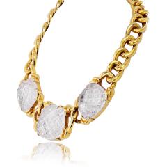 David Webb David Webb 18K Yellow Gold Crystal Pool Rock Crystal Necklace - 4814272