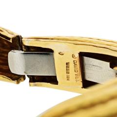 David Webb David Webb 18K Yellow Gold Scroll Crossover Fluted Bracelet - 4600987