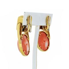 David Webb David Webb Coral Door Knocker Earrings - 1667816