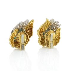 David Webb David Webb Diamond Emerald Bead Clip On Earrings - 1668568