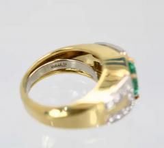 David Webb David Webb Emerald Diamond Ring 18 Karat - 3448763