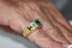 David Webb David Webb Emerald Diamond Ring 18 Karat - 3448828