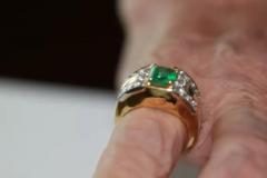 David Webb David Webb Emerald Diamond Ring 18 Karat - 3448839