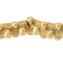 David Webb David Webb Frog 18K Yellow Gold Double Head Clamper Cuff Bangle Bracelet - 4600957