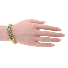 David Webb David Webb Frog 18K Yellow Gold Double Head Clamper Cuff Bangle Bracelet - 4600959