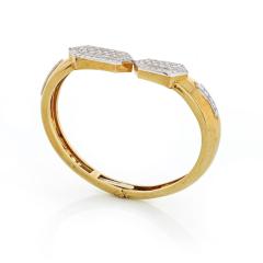 David Webb David Webb Hexagon Diamond Cuff Bracelet - 1672978