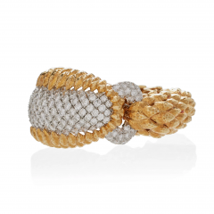 David Webb David Webb New York Unique Crosshatch Diamond Bracelet - 2824257