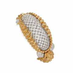 David Webb David Webb New York Unique Crosshatch Diamond Bracelet - 2824258