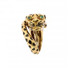 David Webb David Webb Platinum 18K Yellow Gold Leopard Ring - 4022845