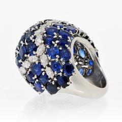 David Webb David Webb Platinum Sapphire Diamonds Ring - 4232137