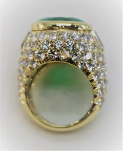 David Webb Wonderful David Webb Pear Shaped Emerald and Diamond Ring - 1644696