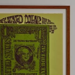 David Weidman 1968 Inflated Dollar Handmade Hand Signed Framed Silkscreen by David Weidman - 3243135