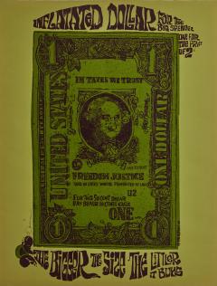 David Weidman 1968 Inflated Dollar Handmade Hand Signed Framed Silkscreen by David Weidman - 3243861