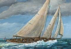 David William Clough Corral of Cowes under Full Sail  - 4796992
