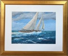 David William Clough Corral of Cowes under Full Sail  - 4797011