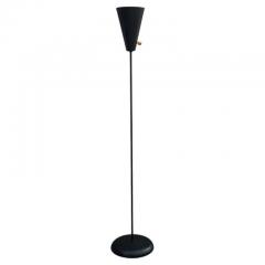 David Wurster Funky Mid Century Modern Black Enamel Floor Lamp by David Wurster for Raymor - 3192830