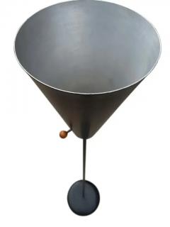 David Wurster Funky Mid Century Modern Black Enamel Floor Lamp by David Wurster for Raymor - 3192841