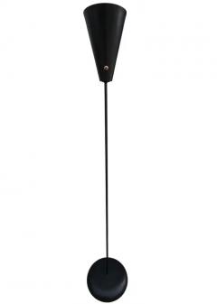 David Wurster Funky Mid Century Modern Black Enamel Floor Lamp by David Wurster for Raymor - 3192902