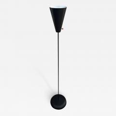 David Wurster Funky Mid Century Modern Black Enamel Floor Lamp by David Wurster for Raymor - 3194633
