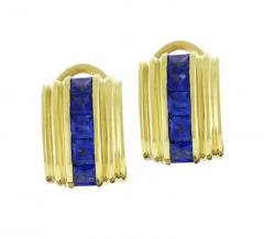 David Yurman DAVID YURMAN 18KT GOLD AND SAPPHIRE DOOR KNOCKER DETACHABLE EARRINGS - 3463318