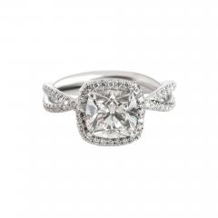 David Yurman David Yurman Lanai Diamond Engagement Ring in Platinum GIA G VVS2 1 93ctw - 2261161