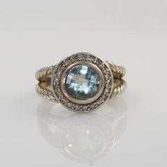 David Yurman David Yurman Sterling Prasiolite Diamond Ring 20tdw - 4525698